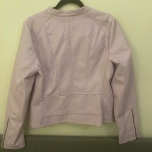 Purple leather jacket